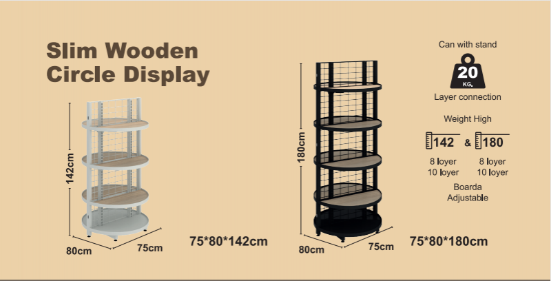 صفحه نمایش چوب درختی Slim Circle